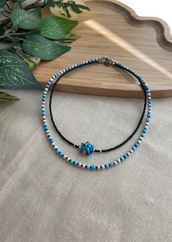 Murano denizyıldızlı kombin kolye - Görsel 7