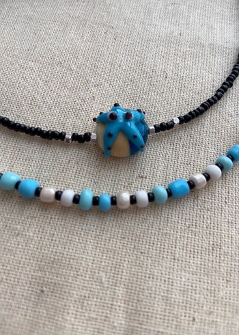 Murano denizyıldızlı kombin kolye - Görsel 8