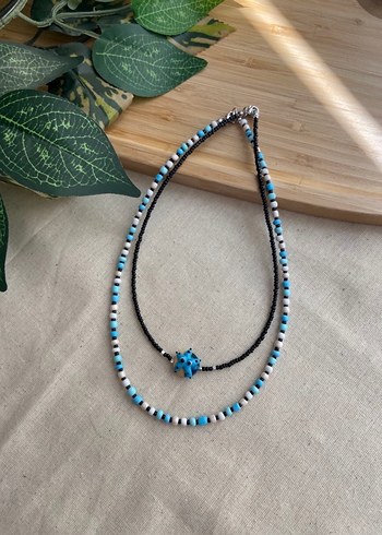 Murano denizyıldızlı kombin kolye - Görsel 5