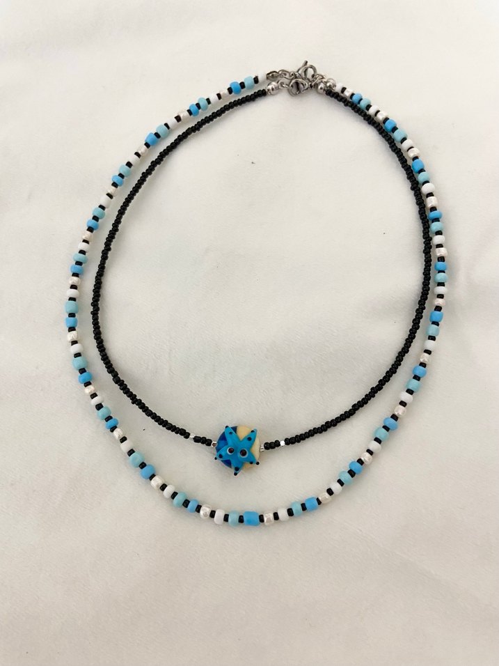 Murano denizyıldızlı kombin kolye - Görsel 4