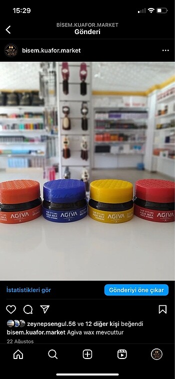 3 adet sarı Agiva wax