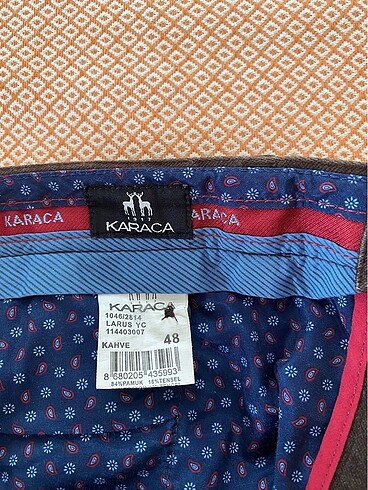 Kahverengi pamuklu erkek pantolonu Karaca markalı - Görsel 4