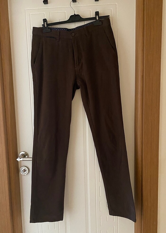 Kahverengi pamuklu erkek pantolonu Karaca markalı - Görsel 2