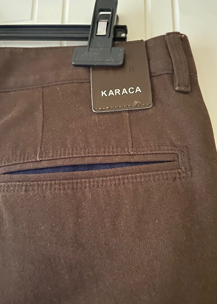 Kahverengi pamuklu erkek pantolonu Karaca markalı - Görsel 3