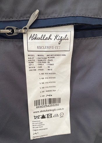 50 Beden lacivert Renk Düğmeli Lacivert Erkek Midi Kaban abdullah kiğılı markalı