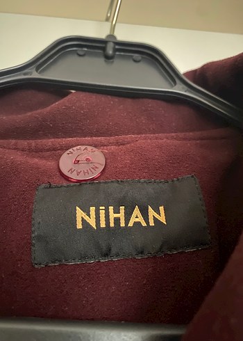 Nihan markalı bordo kürklü kaban - Görsel 8