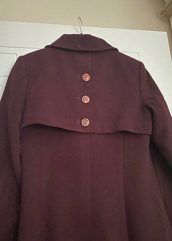 Nihan markalı bordo kürklü kaban - Görsel 3