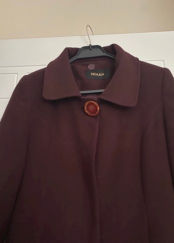 Nihan markalı bordo kürklü kaban - Görsel 7