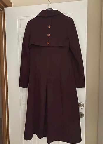 Nihan markalı bordo kürklü kaban - Görsel 2