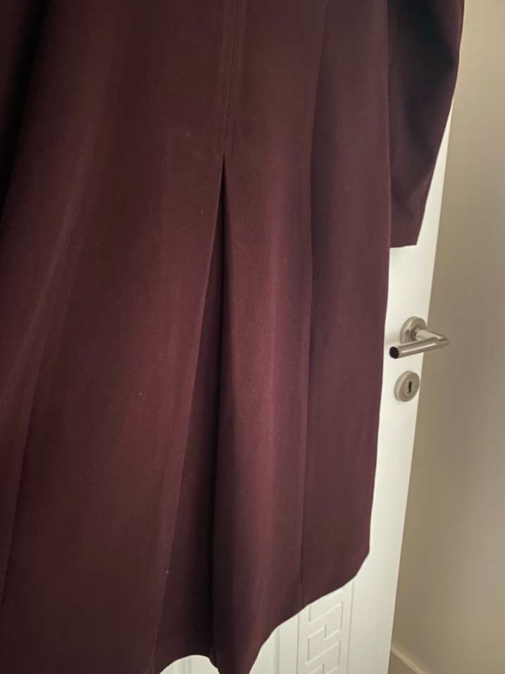 Nihan markalı bordo kürklü kaban - Görsel 5