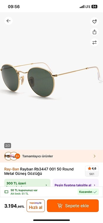 Ray-ban gözlük