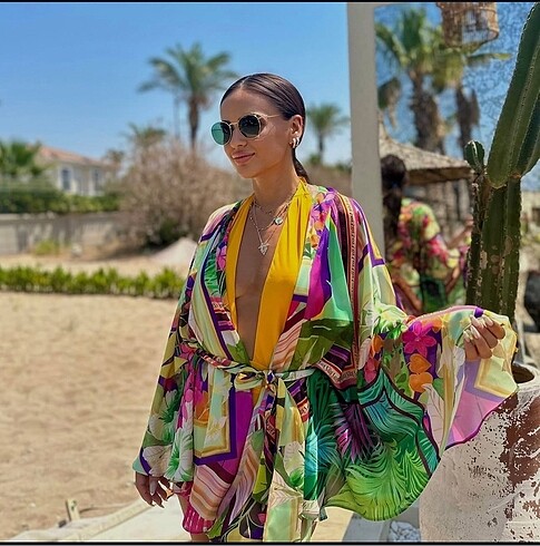 Zara kimono çok renkli