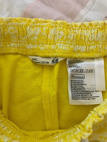 4 Yaş Beden sarı Renk H&M şort