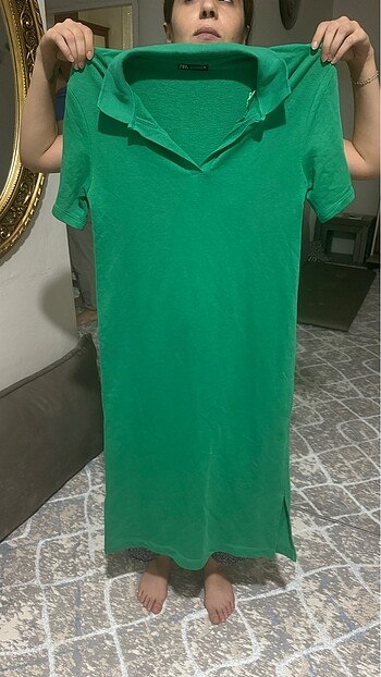 Zara Yeşil elbise
