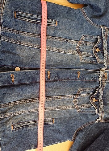m Beden mavi Renk ADL Oversize Kadın Kot Ceket