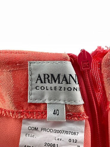 40 Beden turuncu Renk Armani Collezioni Kısa Elbise %70 İndirimli.
