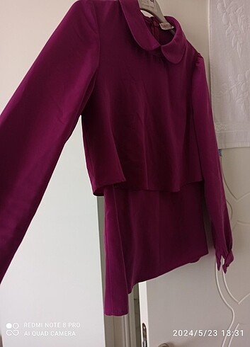 Mor  kadın gömlek  - Görsel 4