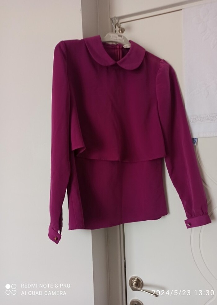 Mor  kadın gömlek  - Görsel 5