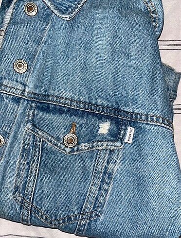 s Beden mavi Renk Bershka Denim Çeket