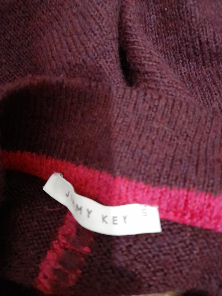 Mor Yüksek Yakalı Örgü Kadın Kazak - Görsel 3