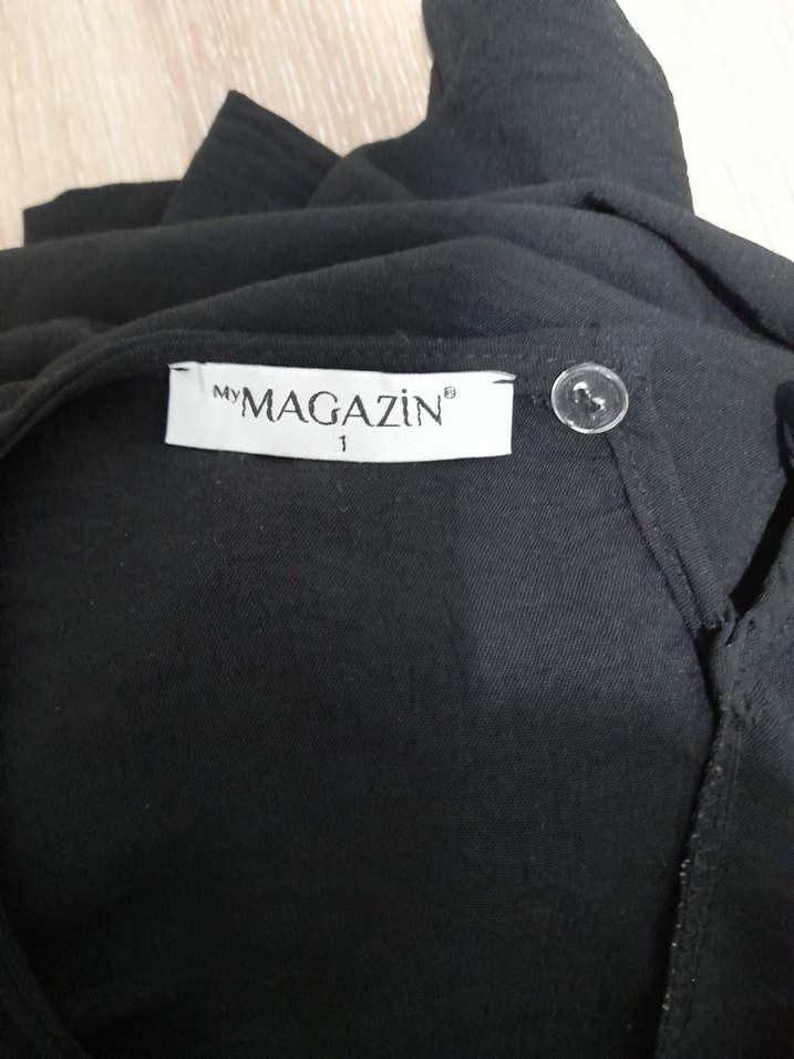 Siyah Kolsuz Midi Triko Elbise - Görsel 3