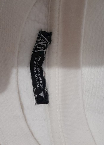 Beyaz Kadın Bisiklet Yaka Sweatshirt - Görsel 3