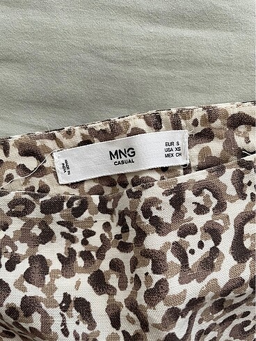Mango Mango Keten Leopar Etek