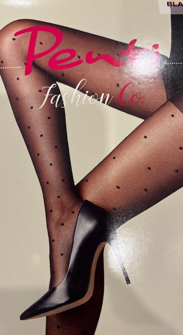 Siyah Puantiyeli İnce Külotlu Çorap 15 DEN - Görsel 3