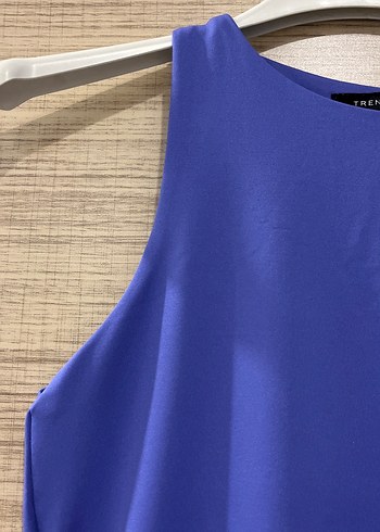 Lila Kadın Sıfır Kollu bodysuit - Görsel 2