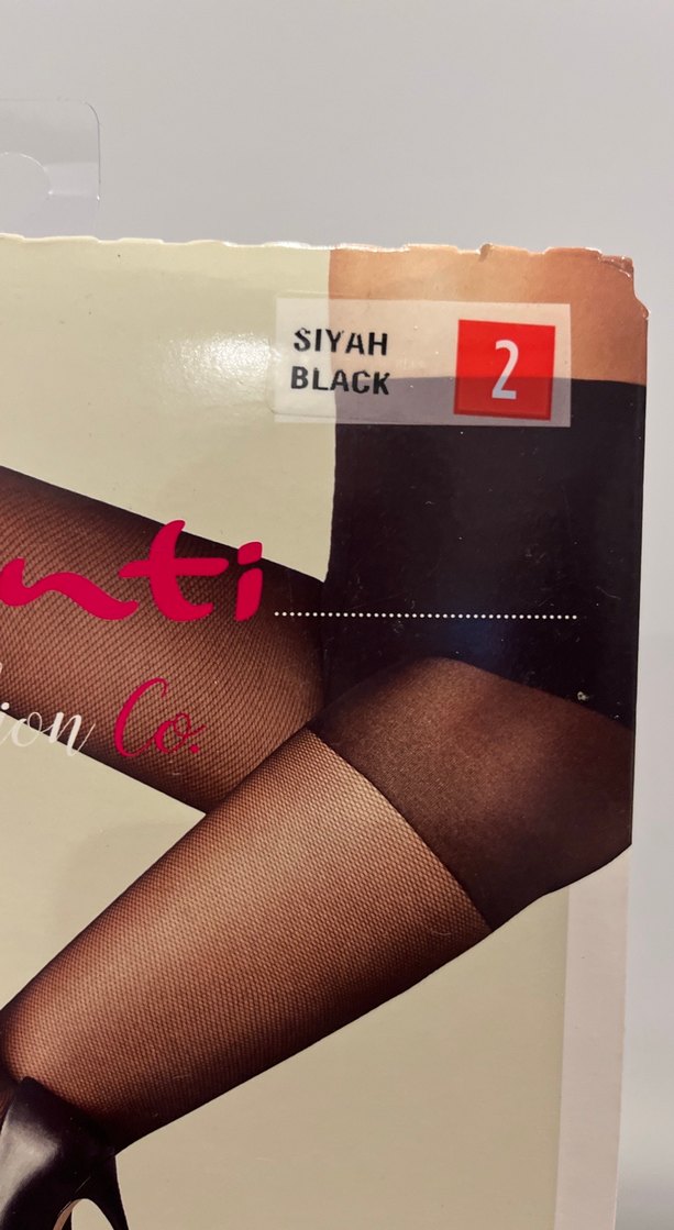 Siyah Tül Külotlu Çorap - Görsel 3