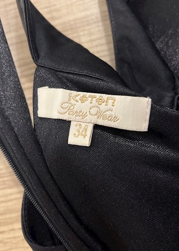 Siyah Drapeli Uzun Abiye Elbise - Görsel 5