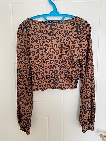 xl Beden çeşitli Renk Leopar bluz