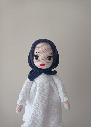  Beden beyaz Renk Amigurumi oyuncak 