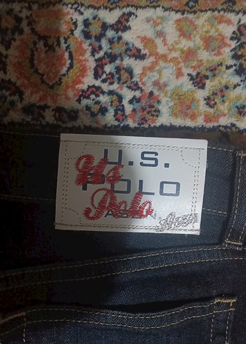 30 Beden kahverengi Renk Polo kadın Kemerli Koyu Renk Denim Jean