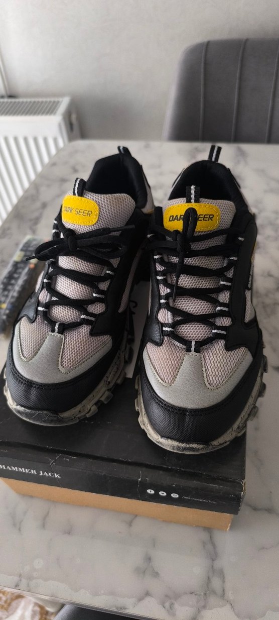 Sarı Detaylı Gri Spor Erkek Sneakers - Görsel 5