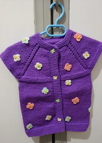 Renkli Nakışlı Bohem Kız Hırka - Görsel 2