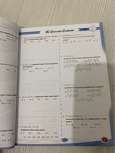  Beden Renk Ayt matematik soru bankası