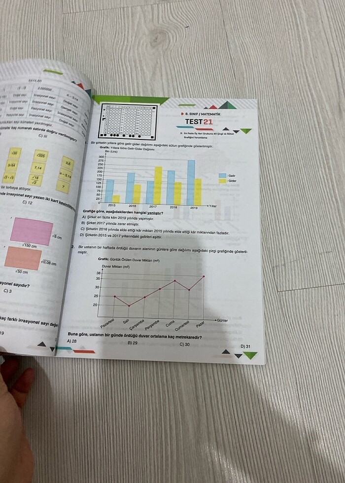 Puan yayınları 8.sınıf matematk yaprak test - Görsel 4