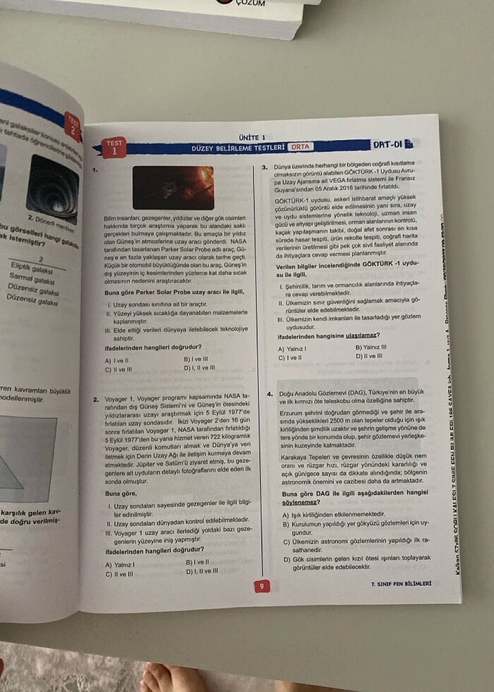 7.sınıf fen bilimleri soru bankası - Görsel 2