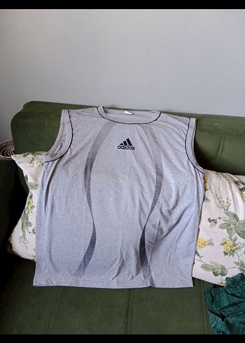 Erkek Tshirt/ Fitted Gri Adidas Atlet