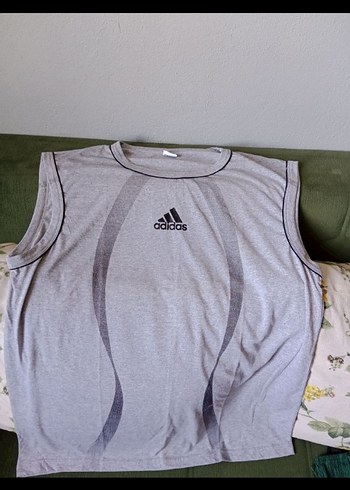 Diğer Erkek Tshirt/ Fitted Gri Adidas Atlet