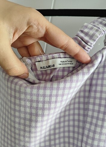 xs Beden mor Renk Pull and bear elbise