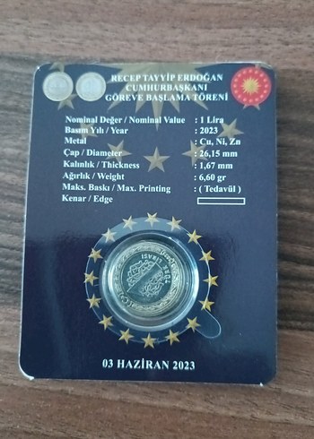  Recep Tayyip Erdoğan Göreve Başlama Hatıra Parası