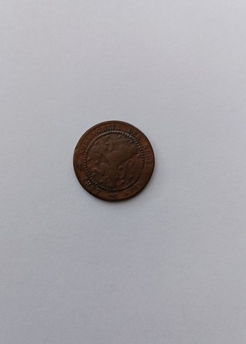 1897 Hollanda 1 cent - Görsel 2