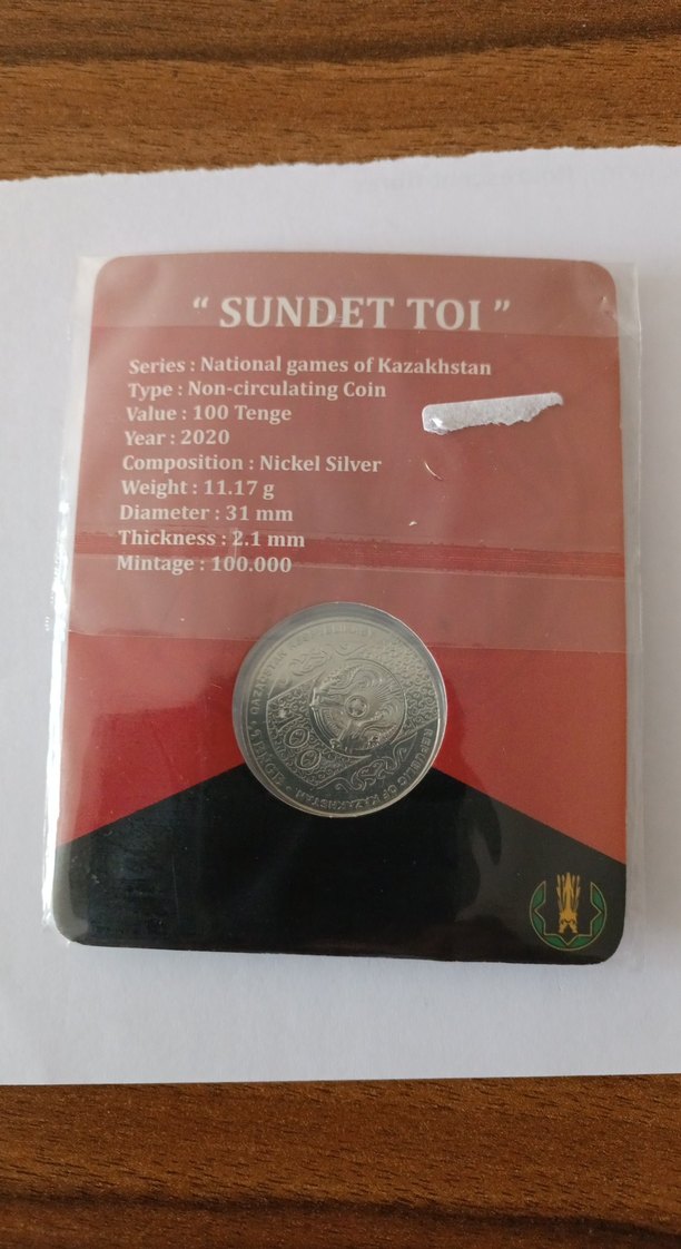 2020 Kazakistan 100 Tenge hatıra - Görsel 2
