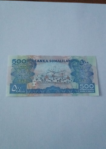  Somaliland 500 Şilin 2016 Çil