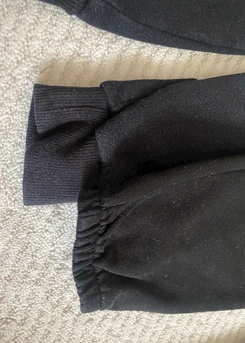 LC Waikiki Erkek Siyah Bol Kesim Sweatpant