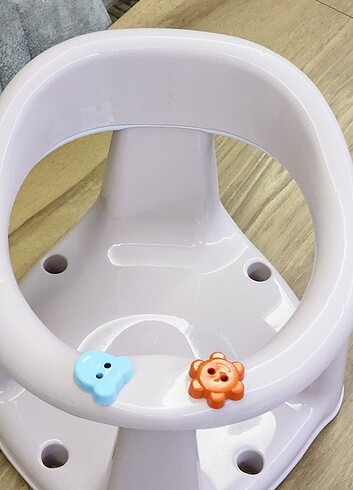 m Beden ten rengi Renk EleleLife 2in1 Vakum Bebek Banyo Oturağı ve Mama Oturağı Pudra
