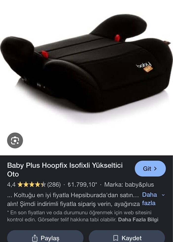 Bebek/çocuk  araba koltuğu - Görsel 4