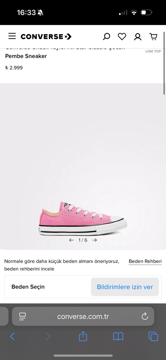 Pembe Converse - Görsel 5
